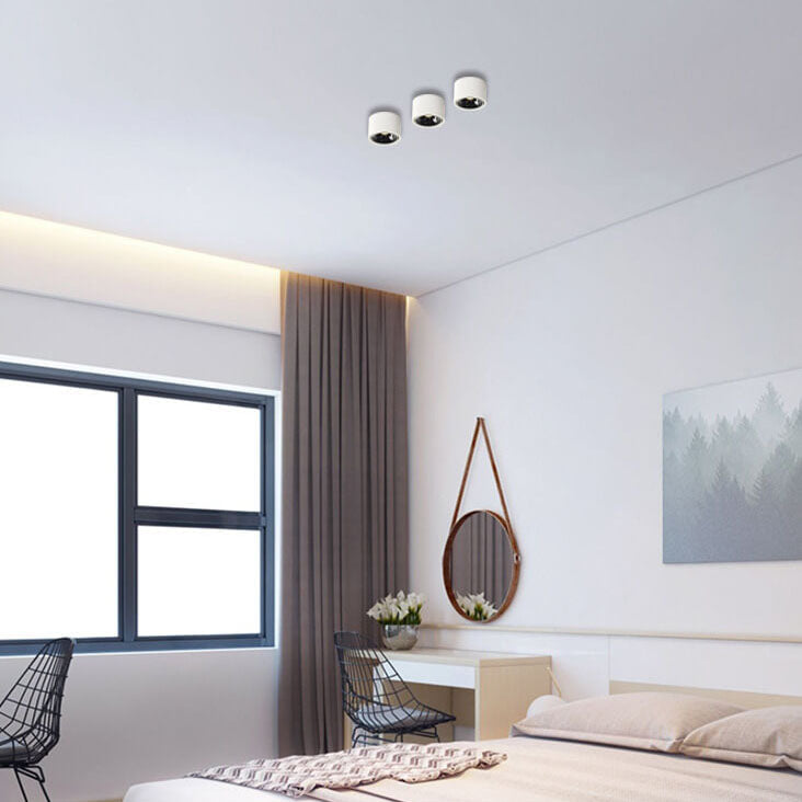 Swivel-Head LED Ceiling Spotlight in Aluminum Housing with Flush-Mount Design for Bedrooms, Kitchens & Hallways | Thomler