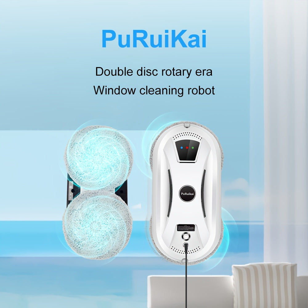 Robotic Window Cleaner with Remote Control for Streak-Free Glass – Automatic Suction Cleaner for Windows, Mirrors & Doors | Thomler