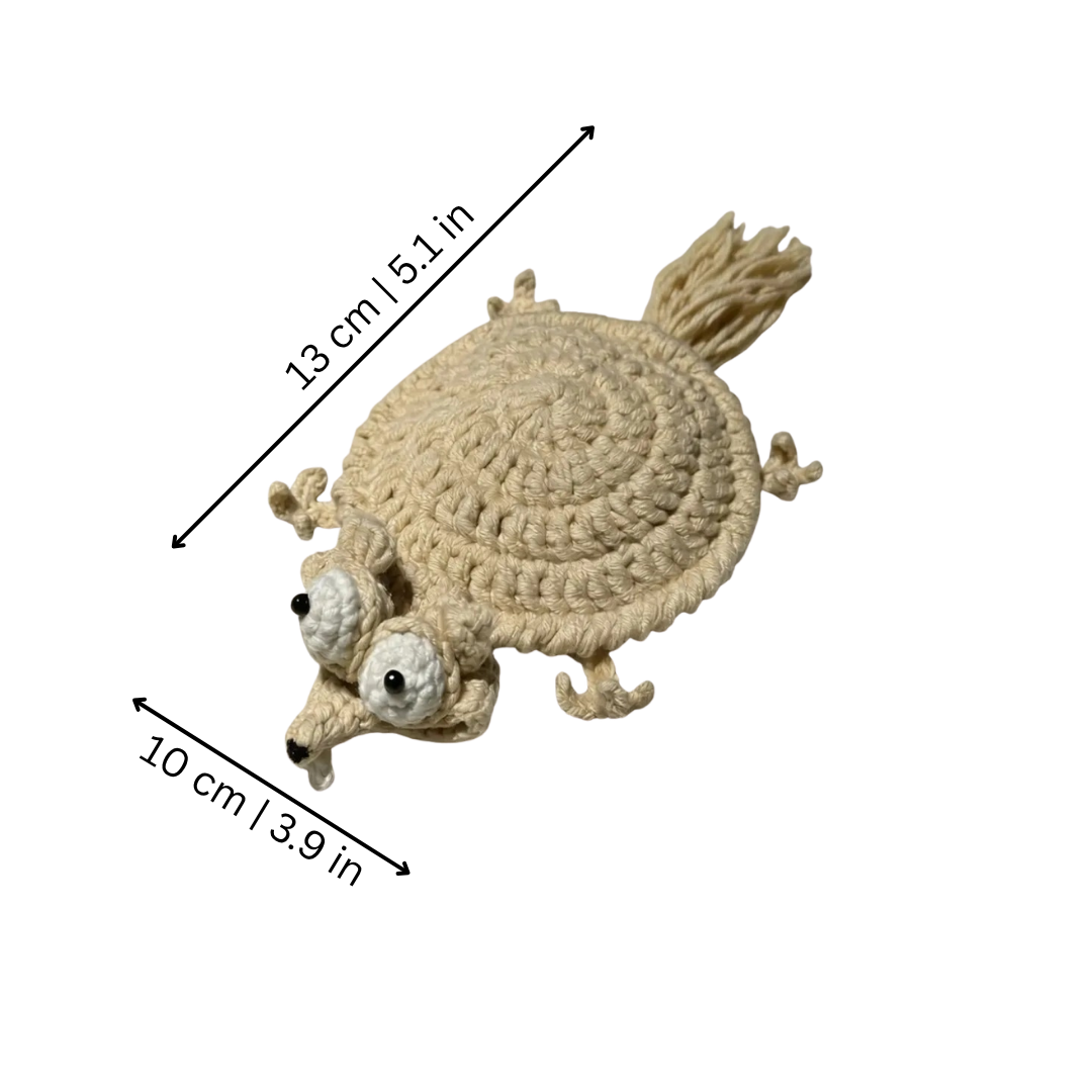 Handmade Crochet Squirrel Coaster Set for Coffee & Tea Lovers – Whimsical Drink Mat Protects Tables | Thomler
