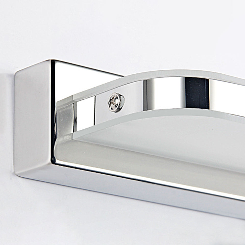 Contemporary Rectangular LED Vanity Light Fixture for Bathroom & Bedroom | Modern Metal Sconce with Adjustable Color Temperature | Thomler