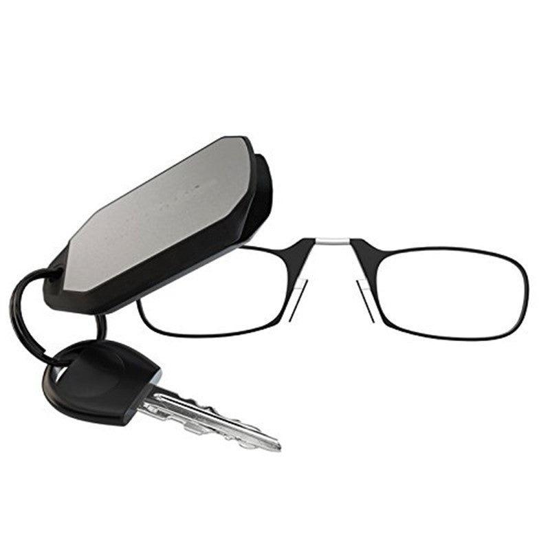 Compact Keychain Reading Glasses with Portable Folding Frame in Protective Case for Vision Magnification on the Go | Thomler