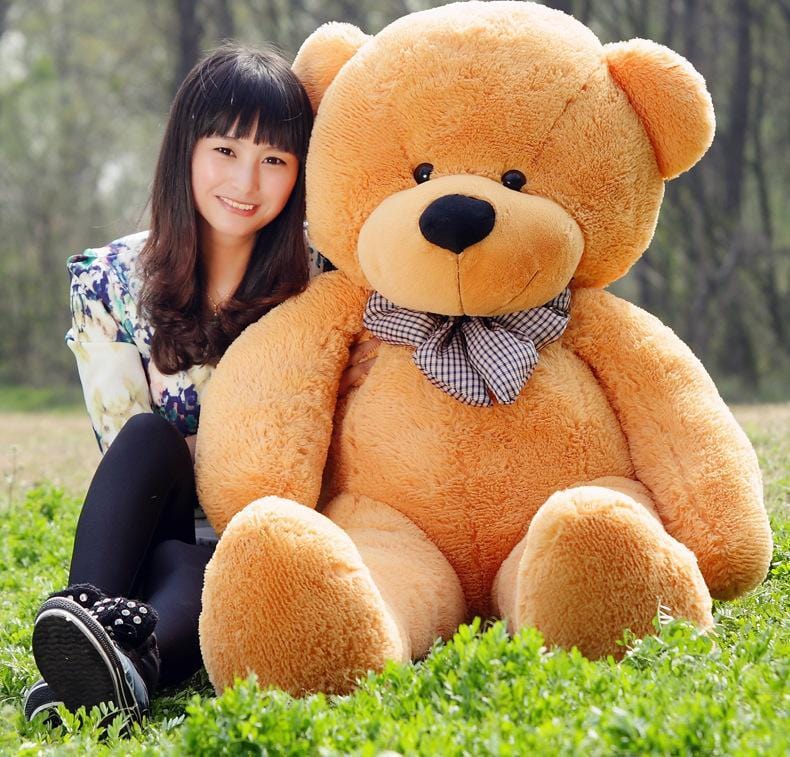 Oversized Plush Bear Stuffed Animal – Huggable Jumbo Companion for Kids & Adults – Ultra Soft Cuddle Buddy for Bedroom Decor | Thomler