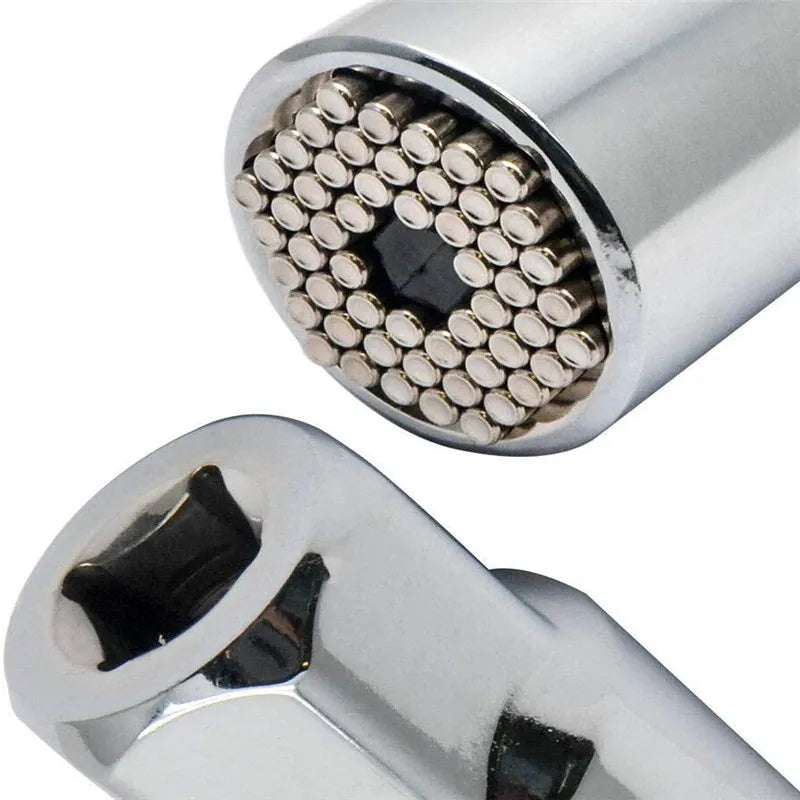 Self-Adjusting Multi-Grip Socket Tool for Bolts, Nuts & Fasteners in Metric & SAE Sizes | Fits 1/4 to 3/4 Inch Hardware | Thomler