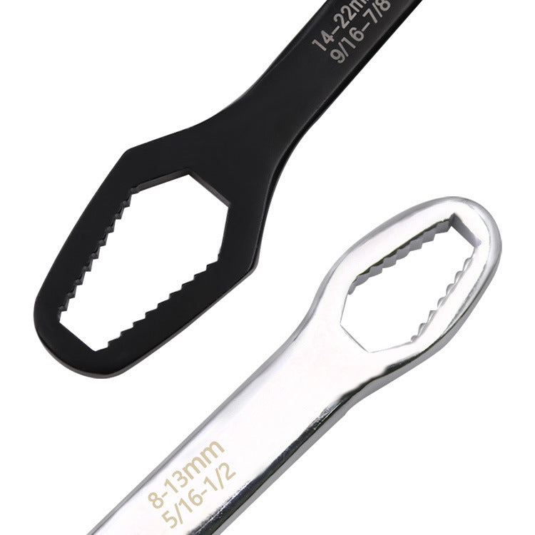 Dual-Head Adjustable Wrench Set 0.3-0.86 Inch Bolt Range Universal Spanner Tool for Auto Repair Home Workshop Bike Maintenance Plumbing DIY | Thomler