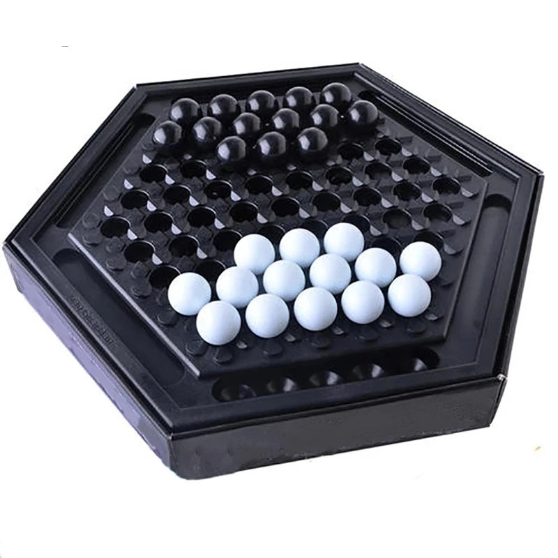 Two-Player Abstract Tactics Board Game with Marbles for Kids & Adults – Hexagonal Strategy Puzzle for Family Game Night & Logic Skill Buildi | Thomler