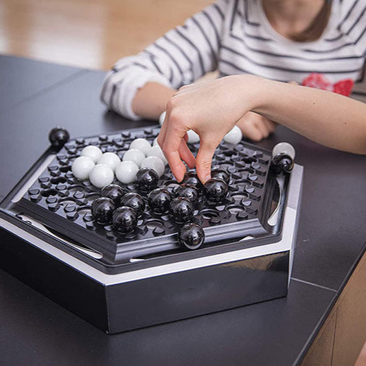 Two-Player Abstract Board Game with Marble Pieces for Family Strategy Fun | Thomler