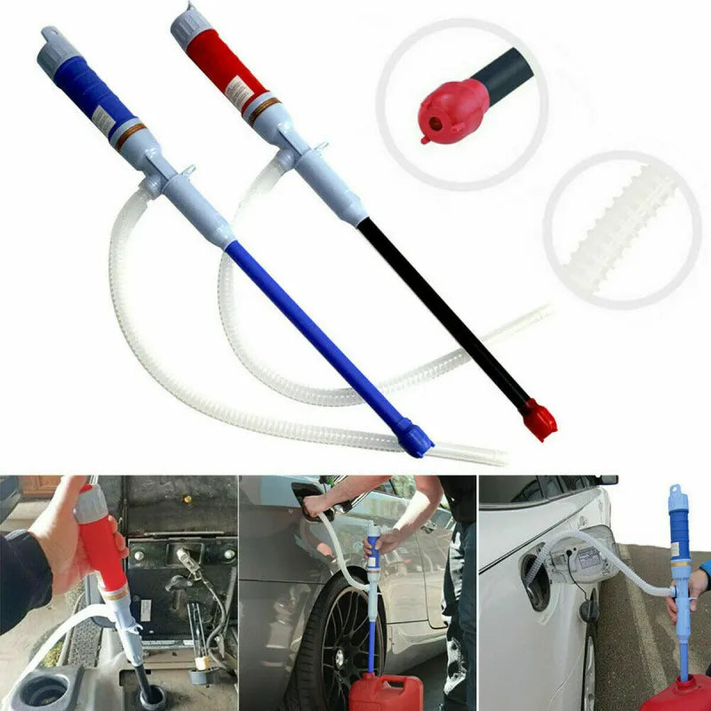 Battery-Operated Liquid Transfer Siphon for Gas Fuel Water Antifreeze | Portable Fluid Pump for Car Lawnmower Generator RV Camping Garage | Thomler
