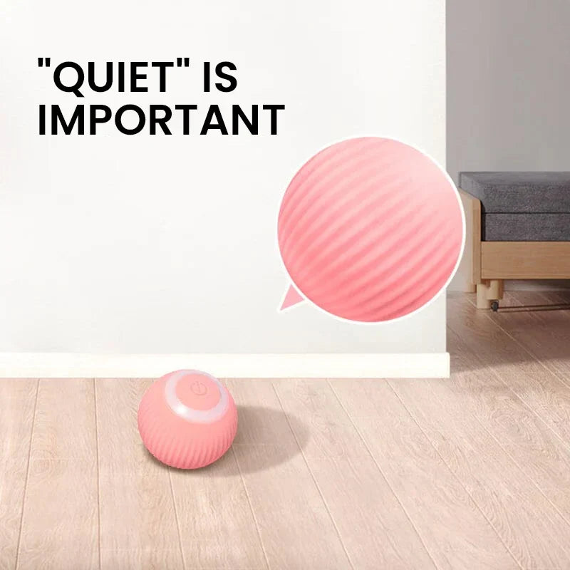 Automated Rolling Ball & Feather Prey Chase Toy for Cats – Motion-Activated Smart Play Mode | Thomler