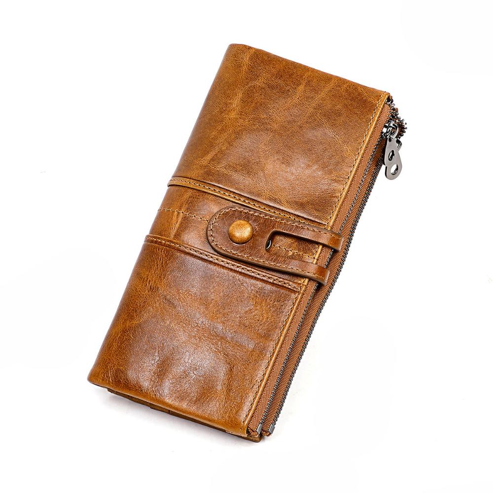 Slim Leather Wallet for Women with Zipper Coin Pocket & Multiple Card Slots | RFID Blocking Compact Bifold Organizer for Everyday Use | Thomler