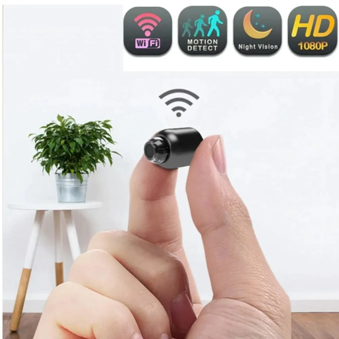 Compact HD Security Camera with Night Vision & Motion Alerts for Home, Office & Vehicle Monitoring | Thomler