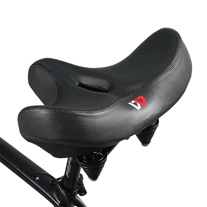 Wide Padded Bike Seat with Ergonomic Cutout Design for Comfort on Long Rides | Perfect for Cruiser, Mountain & Road Bicycles | Thomler