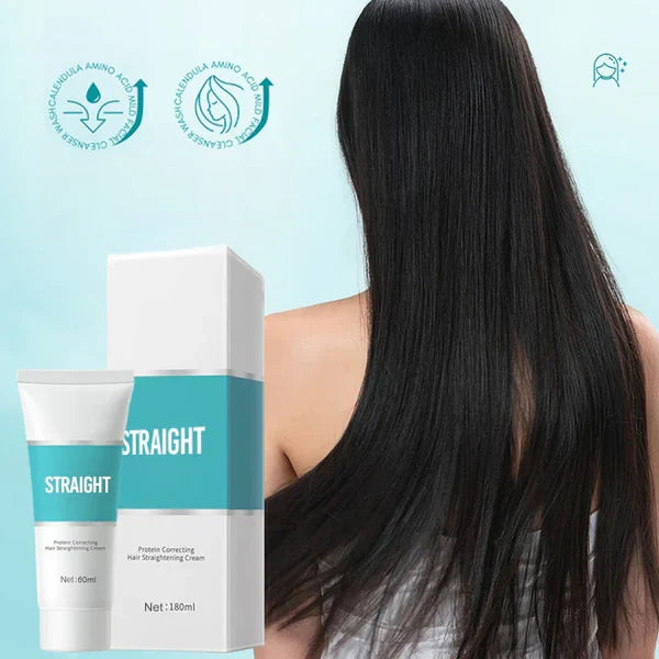Keratin Smoothing Treatment Cream for Frizzy Curly Hair — Deep Conditioning Mask for Salon-Quality Straightening at Home — Nourishing | Thomler