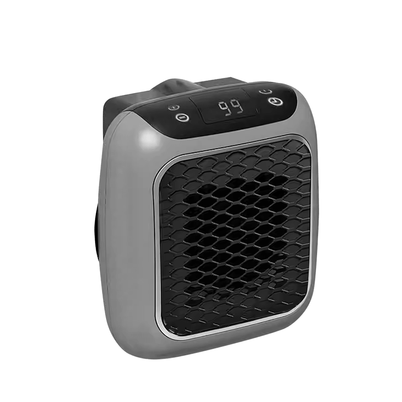Compact Personal Space Heater with Adjustable Thermostat for Bedroom, Office & Desktop | Energy-Efficient Ceramic Heating | Portable 400W | Thomler