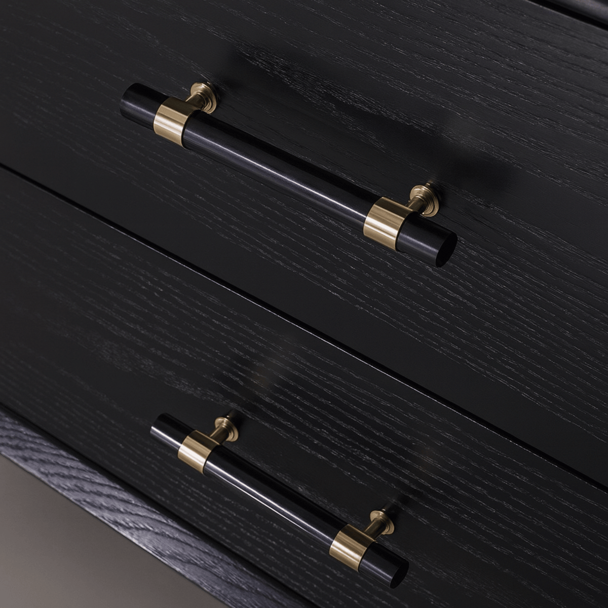 Genuine Stone & Brass Cabinet Pull – T-Bar Style for Kitchen, Closet, Dresser Drawer Hardware | Thomler