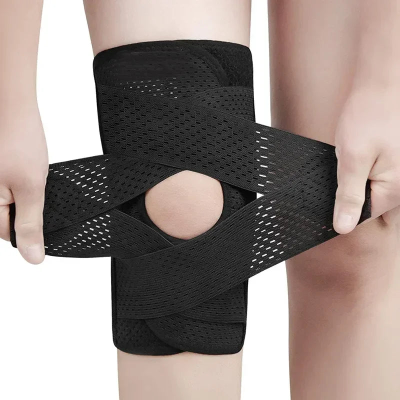 Adjustable Knee Support Brace with Stabilizing Straps – Breathable Compression Sleeve for Active Relief | Thomler