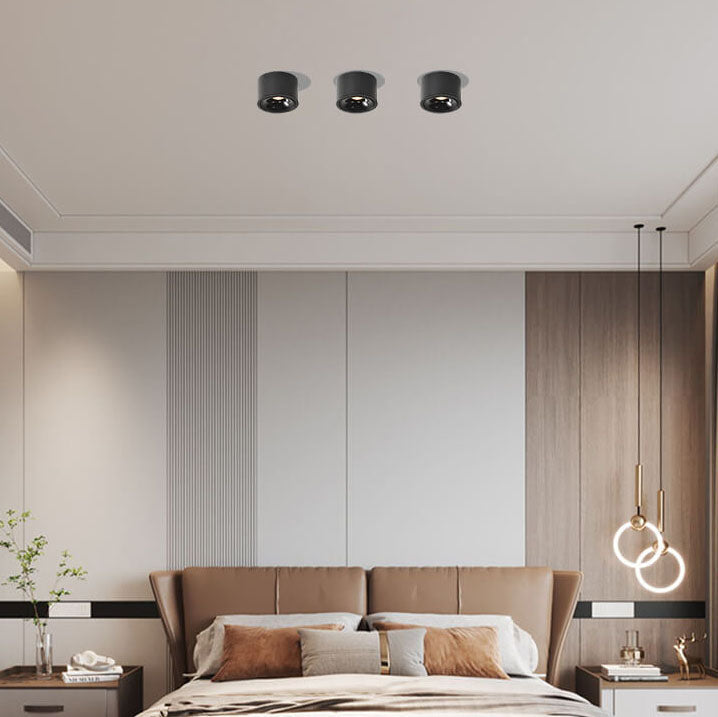 Swivel-Head LED Ceiling Spotlight in Aluminum Housing with Flush-Mount Design for Bedrooms, Kitchens & Hallways | Thomler