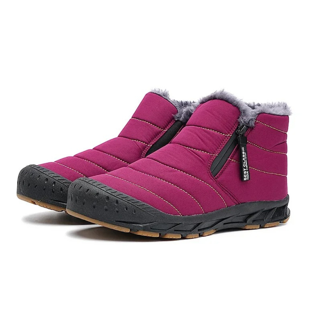 Men's & Women's Insulated Waterproof Winter Boots with Side Zipper for Snow & Ice | Fleece-Lined Slip-Resistant Shoes for Hiking, Walking | Thomler