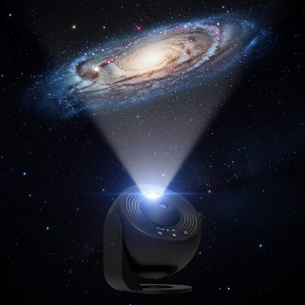 Galaxy Night Light Sphere with Swappable Scene Discs for Bedroom & Nursery | Thomler