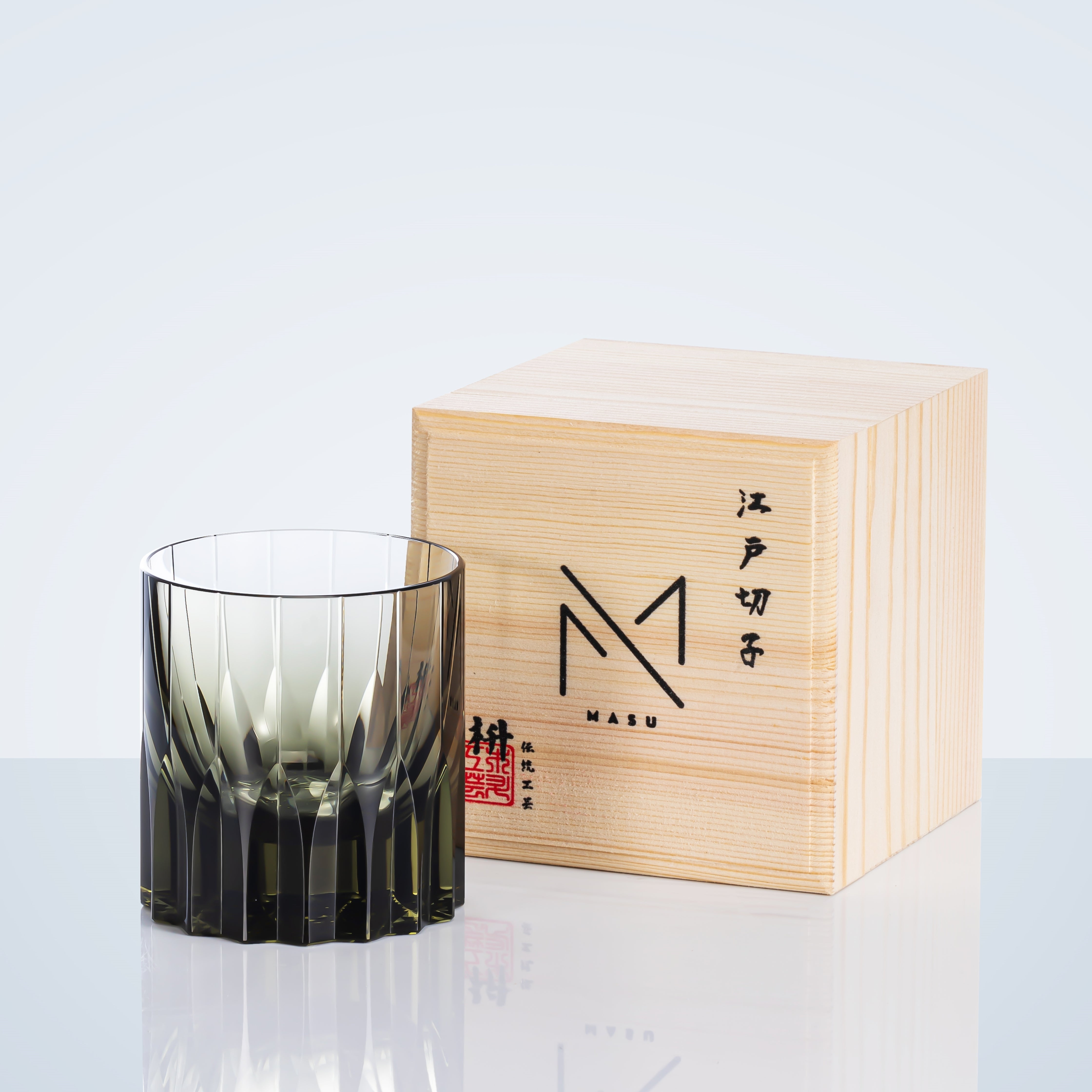 Hand-Cut Crystal Whisky Tumbler with Diamond Facets in Presentation Box for Bourbon, Scotch & Cocktails | Thomler
