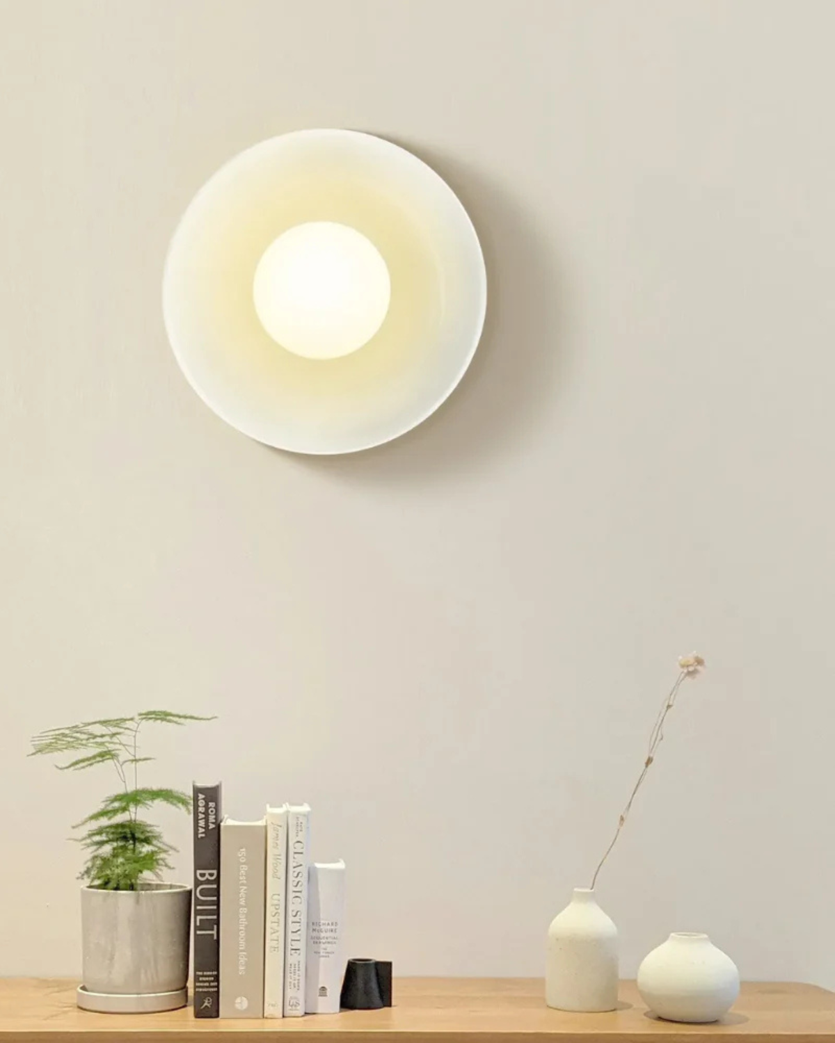 Moderne ronde plafondlamp van glas en ijzer – minimalistische designlamp voor woonkamer en slaapkamer met warme lichtkleur | Sansoti