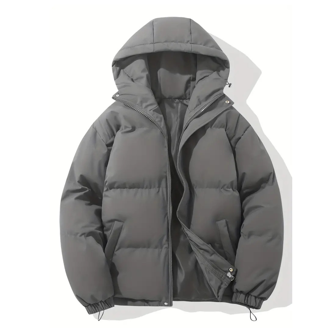 Hooded Puffer Jacket for Women – Water-Resistant Quilted Winter Coat with Side Pockets for Everyday Wear, Travel & Outdoor Activities | Thomler