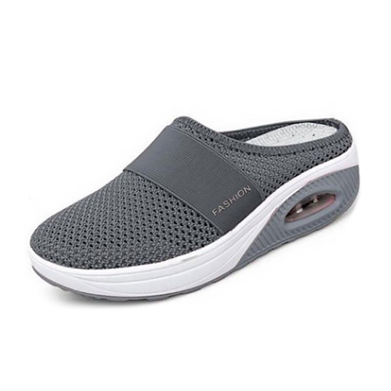 Cushioned Slip-On Sneakers with Arch Support for All-Day Walking Comfort Women's Breathable Mesh Athletic Shoes | Thomler