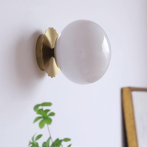 Wall Lamp Iron 7.1 in Modern Pink Beige White Bedside Living Room Bedroom Study LED E26 Light | Thomler