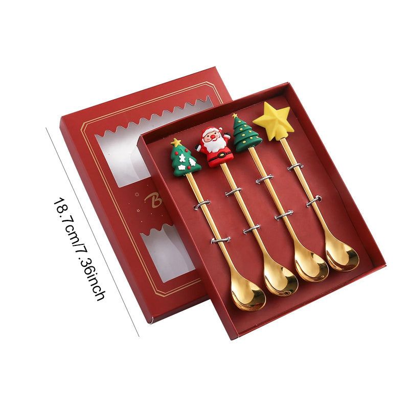 Holiday Flatware Set – Festive Spoons & Forks with Christmas Charm for Elegant Dining & Table Decor | Thomler