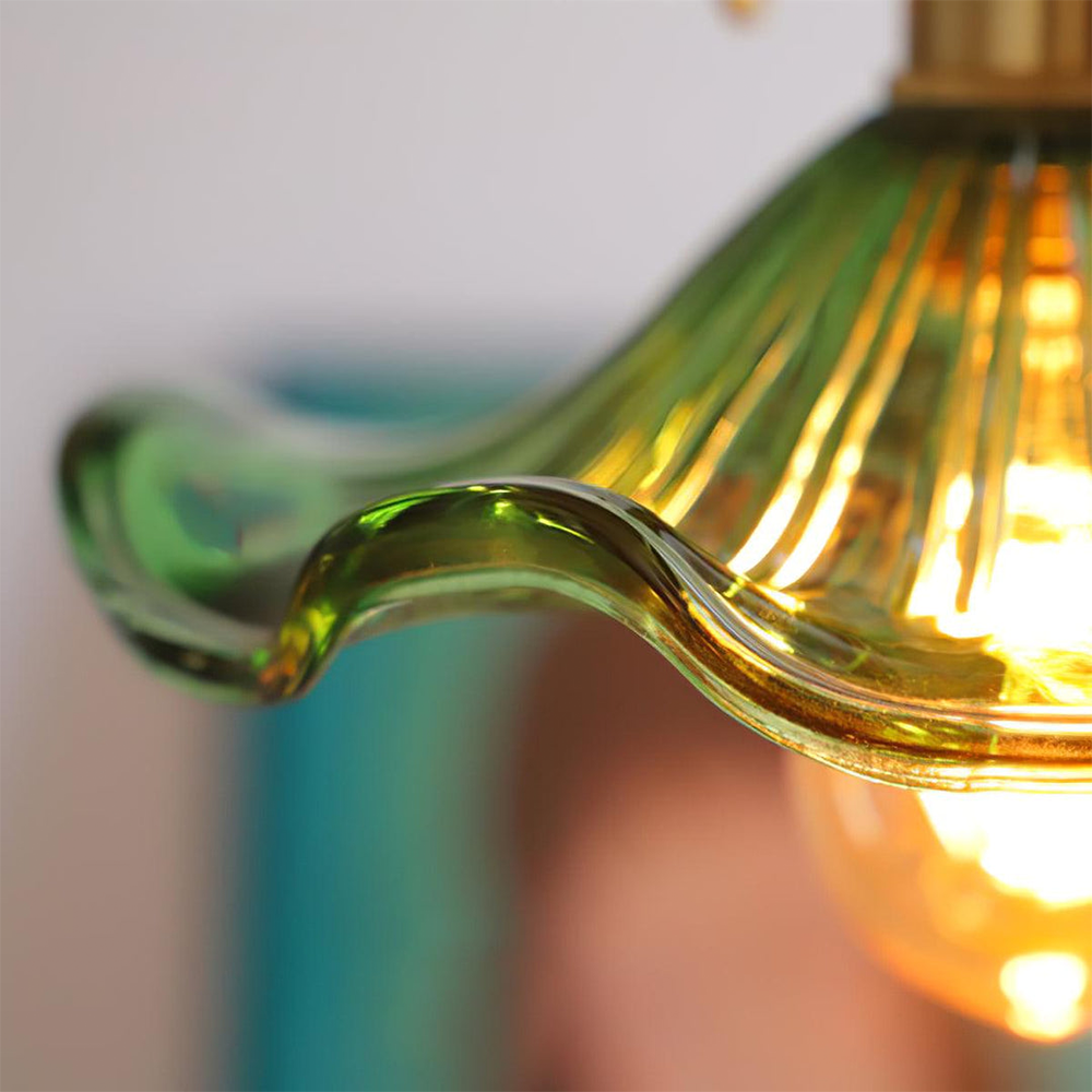 Pendant Light Glass Flower LED Hanging Lamp Living Room Bedroom Dining Room Decorative Ceiling Lighting | Thomler