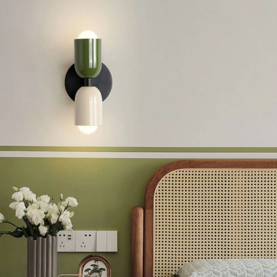 Contemporary Stainless Steel Dual-Head LED Wall Light | Indoor Outdoor Warm White Fixture for Hallway Bedroom Patio | Wall-Mount Sconce | Thomler