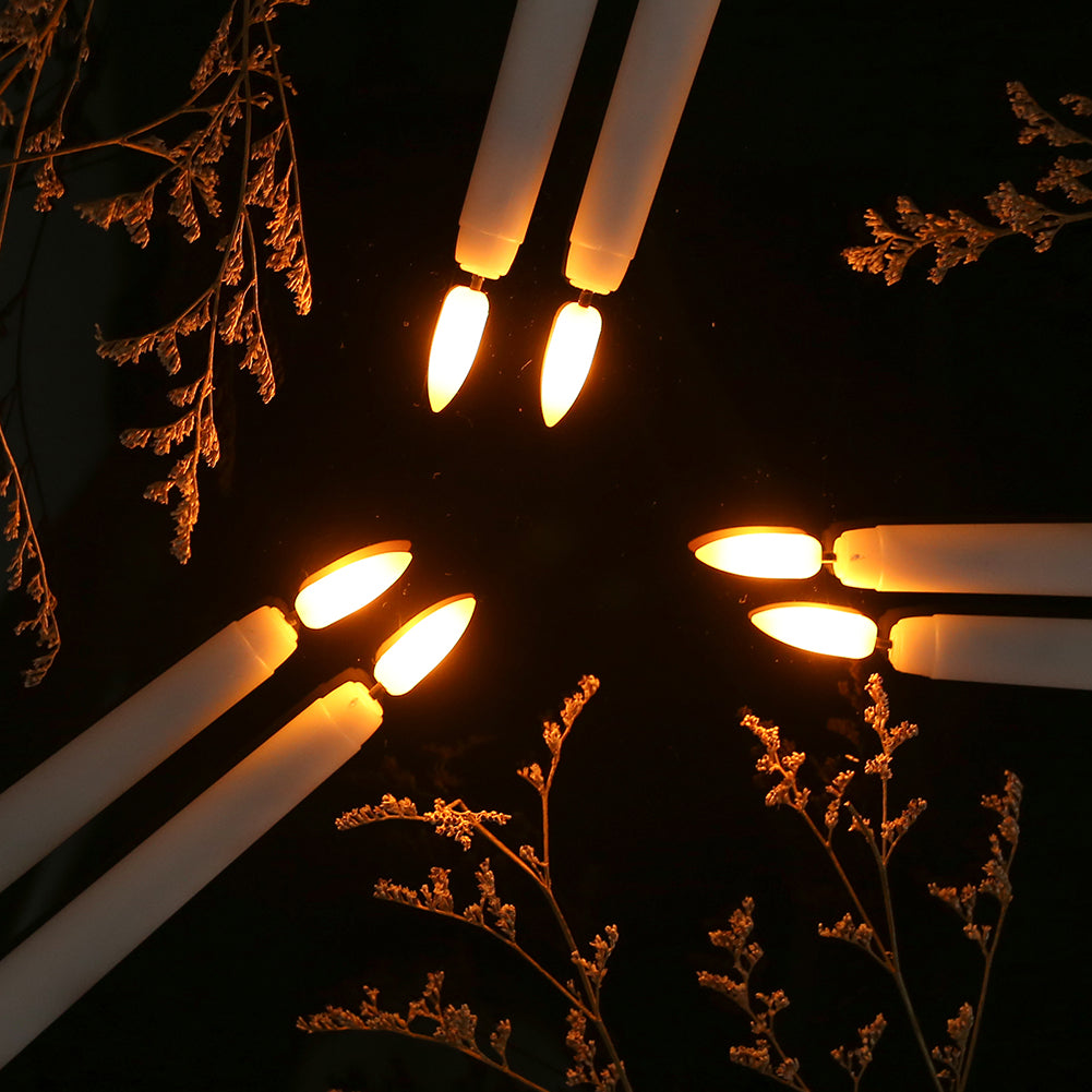 LED Candle Plastic 27.5 cm White Flameless Table Decoration Remote Controlled Dimmable Timer Light | Thomler
