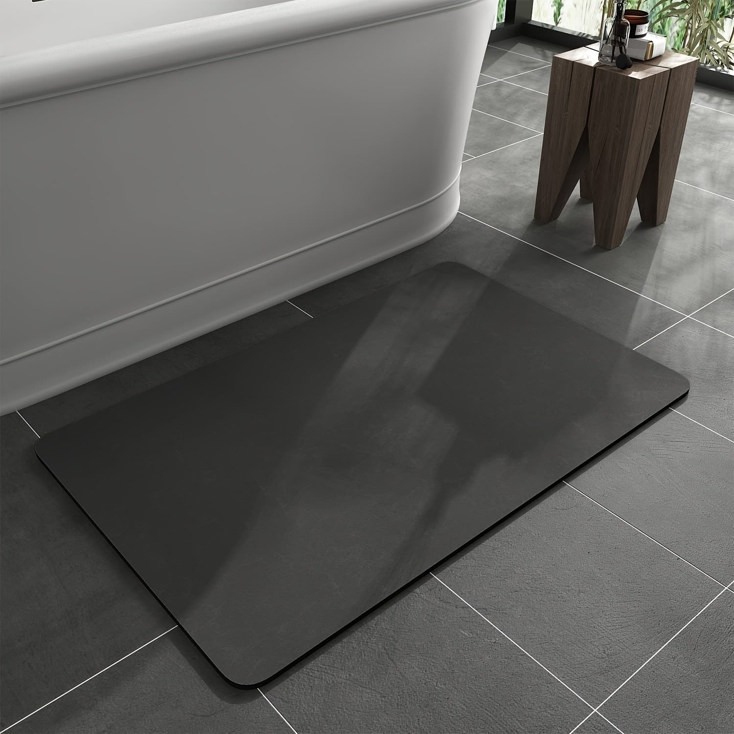 Ultra-Absorbent Diatomaceous Earth Bath Mat – Non-Slip, Quick-Dry Bathroom Floor Mat for Safety & Hygiene | Thomler