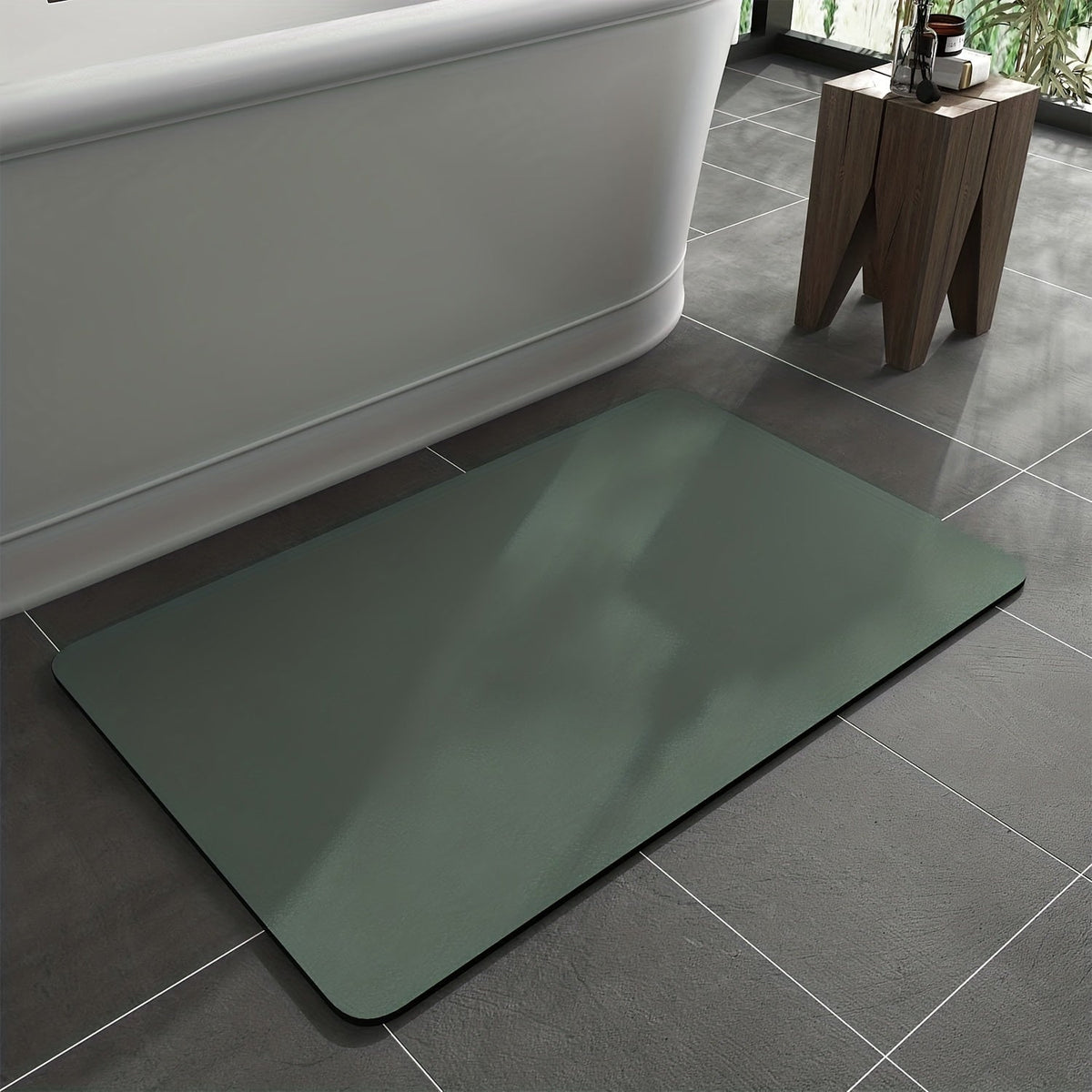 Ultra-Absorbent Diatomaceous Earth Bath Mat – Non-Slip, Quick-Dry Bathroom Floor Mat for Safety & Hygiene | Thomler