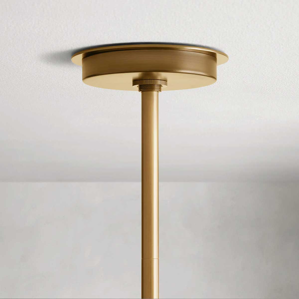 Industrial Pendant Light with Frosted Glass Tubes for Dining Room and Kitchen Island – Adjustable Drop Brass or Bronze – 4 or 5 Socket | Thomler