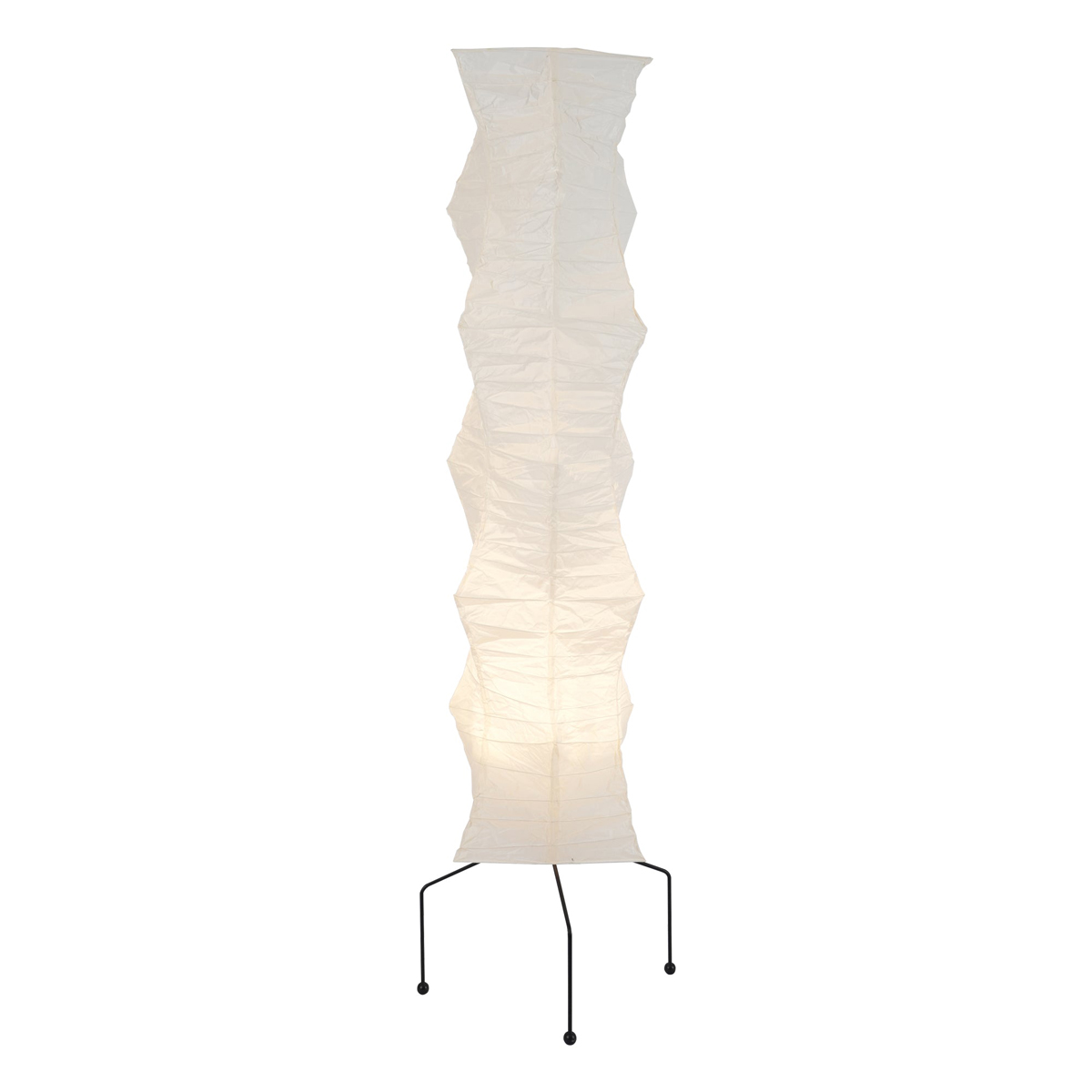 Akari Floor Lamp 47 in Mulberry Paper White Indoor Ambient Lighting Decorative Sculpture | Thomler