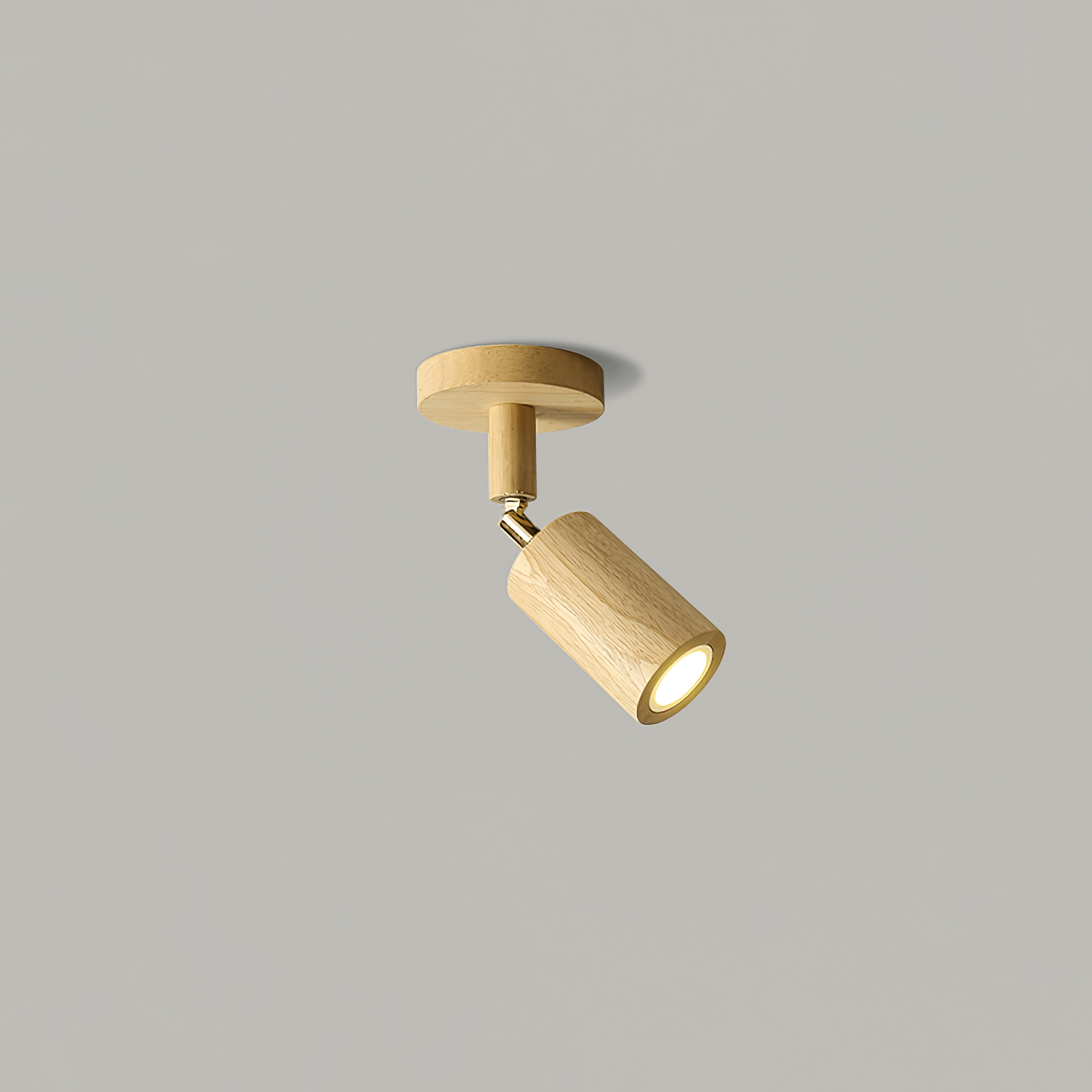 Wood Pendant Track Light 4 Heads 39.4 in Indoor Ceiling Wall Rustic Modern Lamp | Thomler