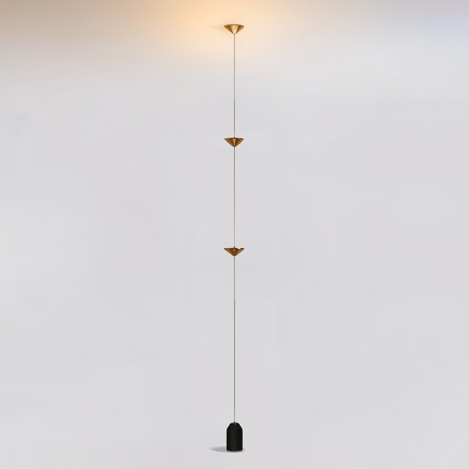 Minimalist Pull Cable Floor Lamp 137.8 in LED Marble Base Indoor Ambient Lighting | Thomler