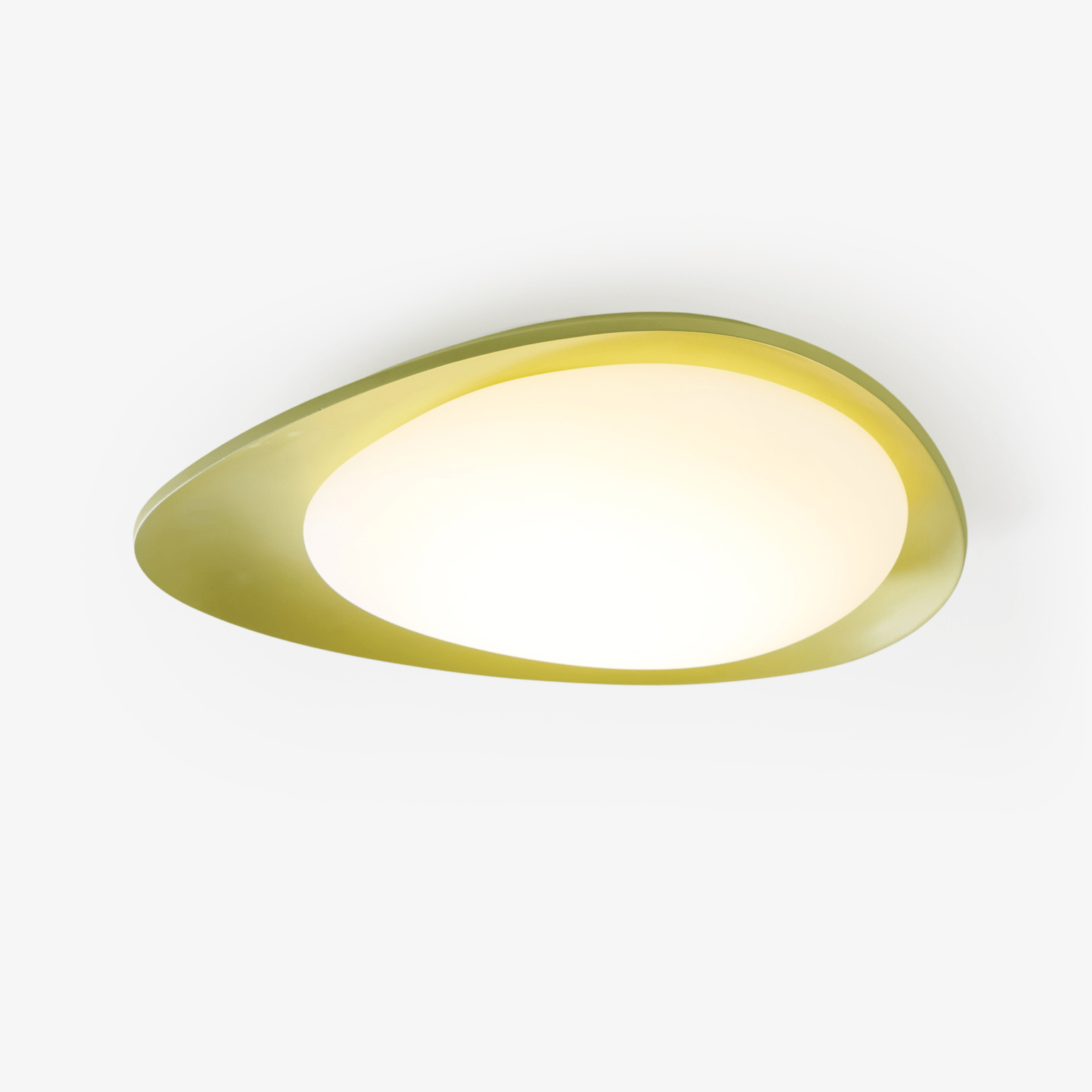 Ceiling Light Resin Integrated LED 46.0 cm Green Modern Living Room Flush Mount Lamp | Thomler
