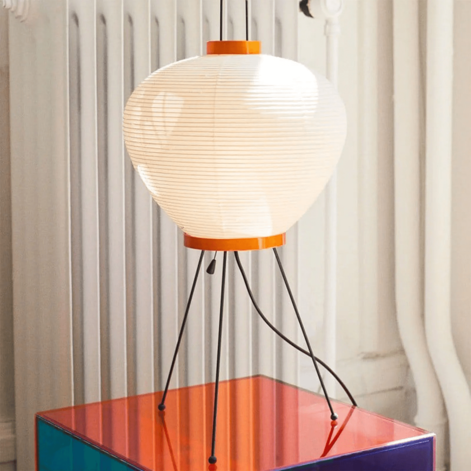 Table Lamp Rice Paper 16.9 in Indoor LED Bedroom Desk Nightstand Light | Thomler