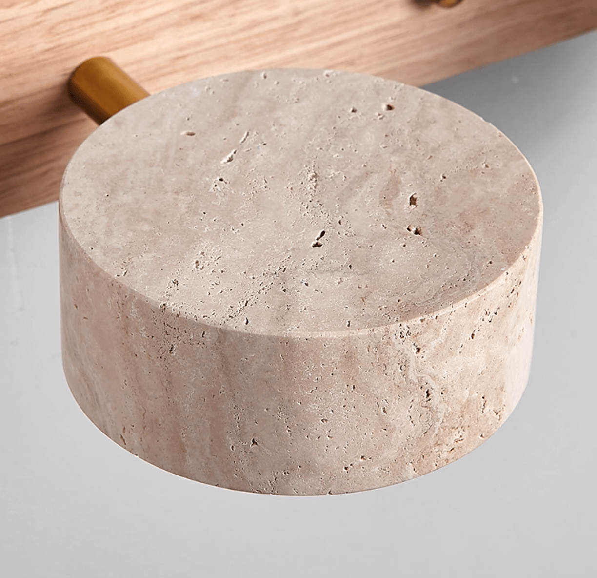 Travertine Duo Wall Light 12.6 in Yellow Stone 2-Lights Bedroom Hallway Living Room Decorative Lighting | Thomler
