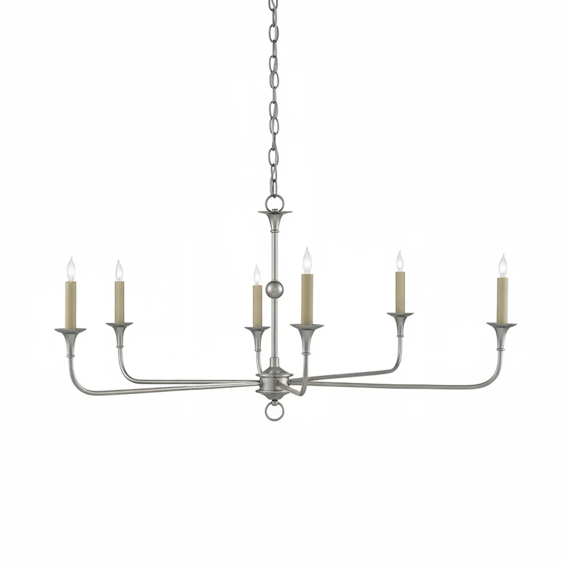 Pendant Light Brass Metal 91.0 cm Dining Room Candle Style Ceiling Chandelier Adjustable Chain E14 Hanging Fixture | Thomler