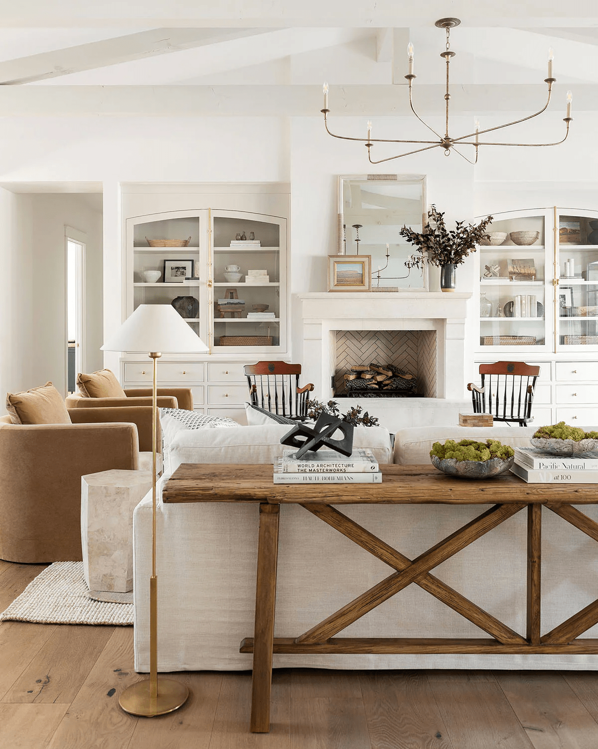 Pendant Light Brass Metal 91.0 cm Dining Room Candle Style Ceiling Chandelier Adjustable Chain E14 Hanging Fixture | Thomler