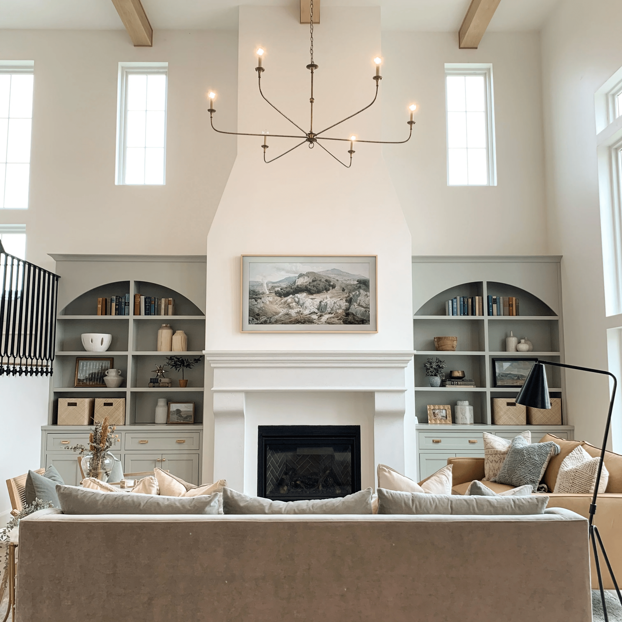 Pendant Light Brass Metal 91.0 cm Dining Room Candle Style Ceiling Chandelier Adjustable Chain E14 Hanging Fixture | Thomler