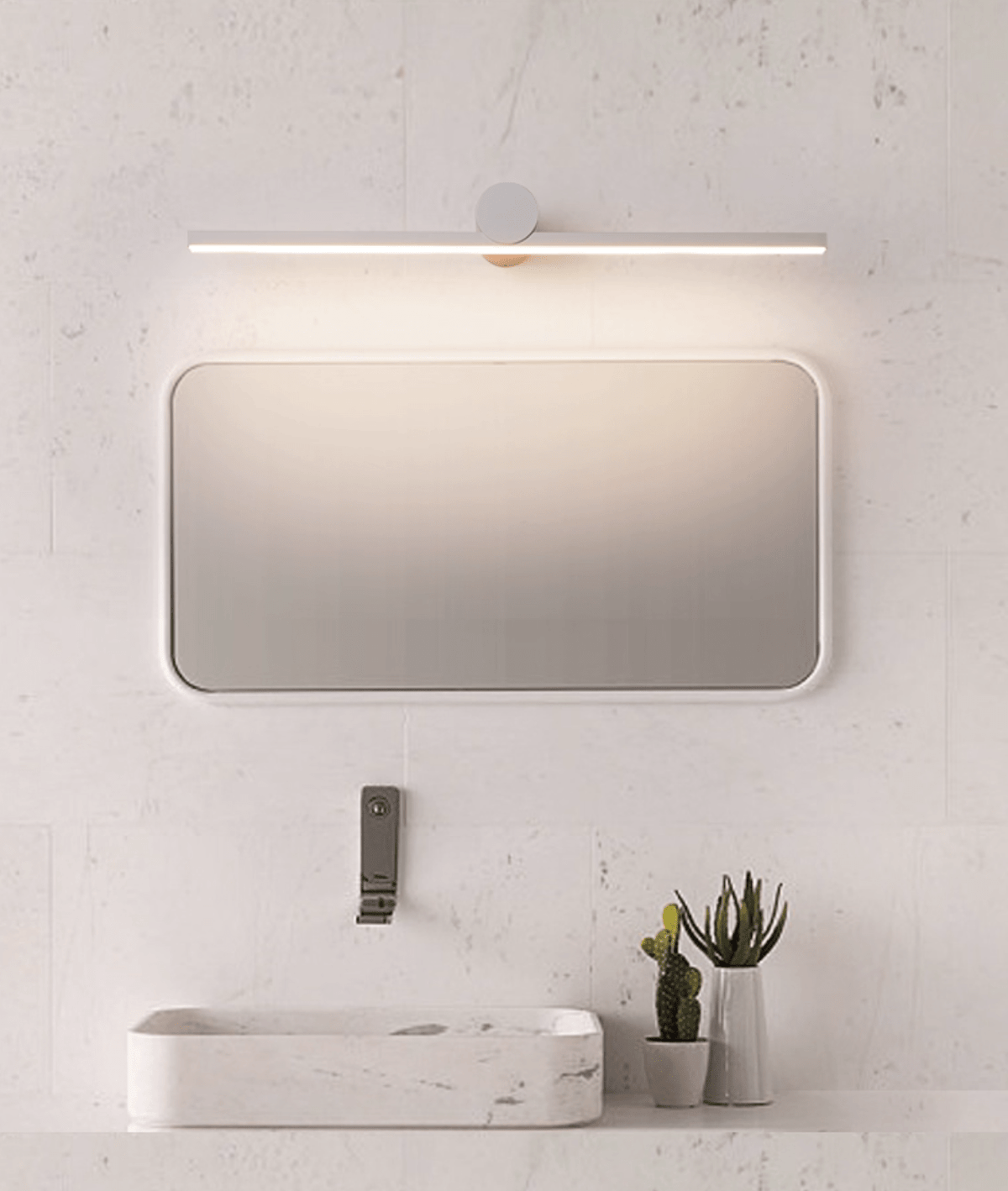 Rechargeable LED Vanity Light Bar with Remote Control – Battery Powered Wall Mount Fixture for Bathroom Mirror, Dressing Room & Hallway | Thomler