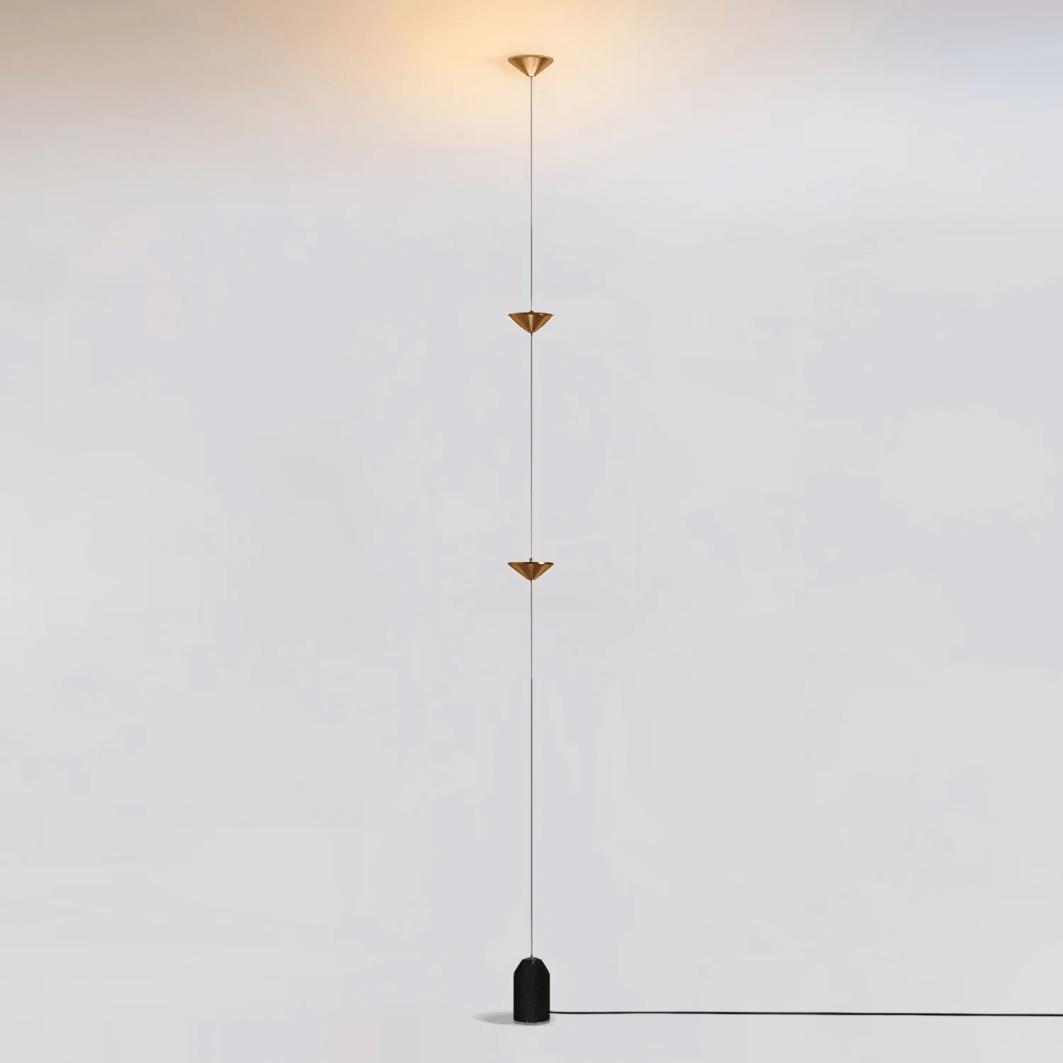 Minimalist Pull Cable Floor Lamp 137.8 in LED Marble Base Indoor Ambient Lighting | Thomler