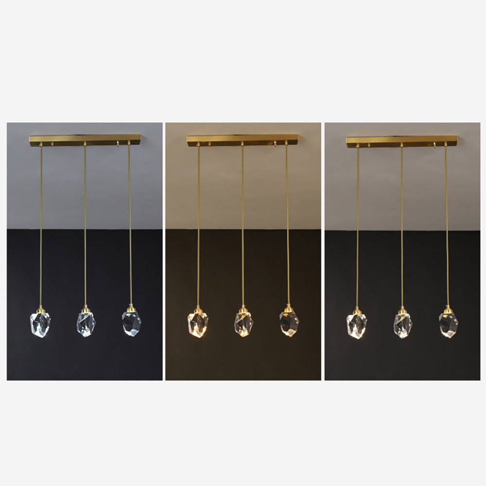 Pendant Light Glass Metal Adjustable Gold Dining Room Kitchen Island Hanging Ceiling Lamp Modern Teardrop Lighting | Thomler