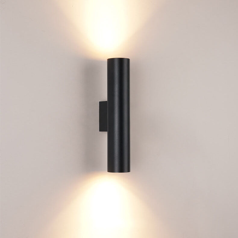 Up-Down LED Wall Light Fixture in Gold, Black or White Aluminum for Hallway, Bedroom & Living Room | Thomler