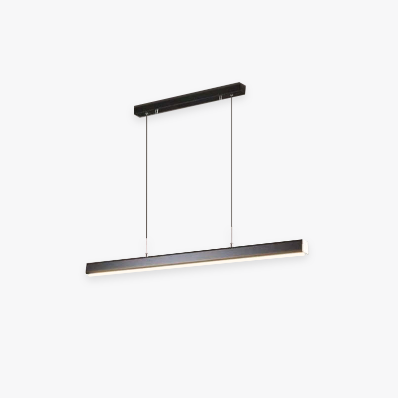 Linear LED Pendant Light Metal Frame Acrylic Diffuser Contemporary Dining Room Kitchen Island Ceiling Fixture Dimmable Modern Hanging Lamp | Thomler