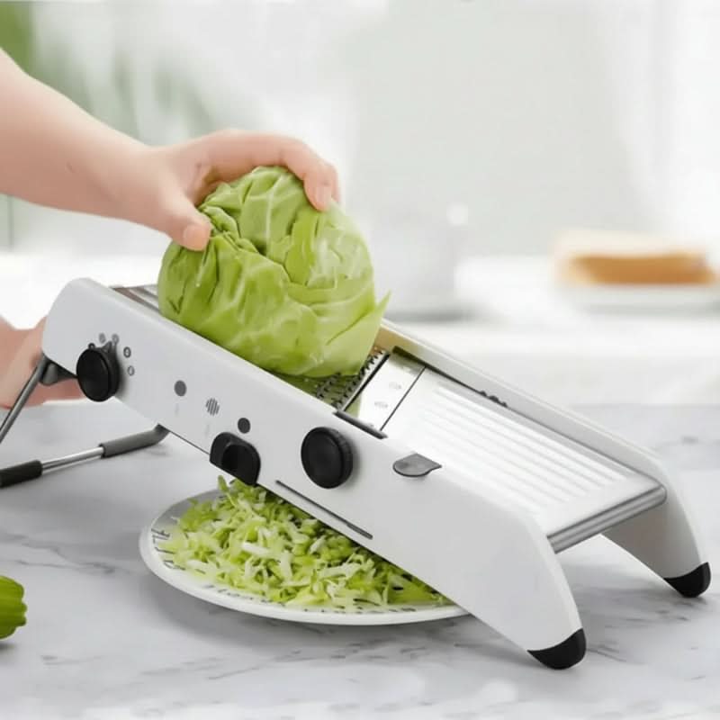 Adjustable Mandoline Slicer with 18 Blade Settings & Hand Guard for Vegetables & Fruits | Kitchen Prep Tool | Thomler