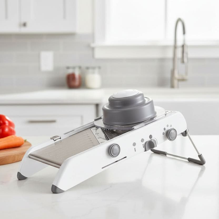 Adjustable Mandoline Slicer with 18 Blade Settings & Hand Guard for Vegetables & Fruits | Kitchen Prep Tool | Thomler